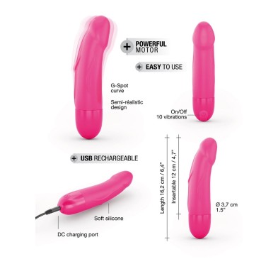 Wibrator realistyczny dorcel real vibrations 16cm